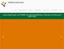 Tablet Screenshot of helpingwildlife.org